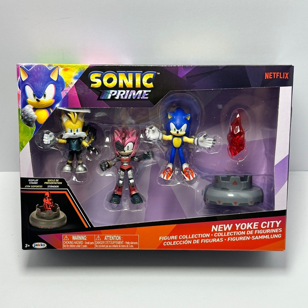 Jakks Sonic Prime New Yoke City Figure Collection Kids OS Multicolor New NIB